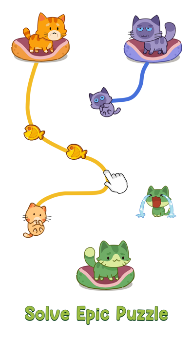 Screenshot #2 pour Puzzle: dessiner vers chatons