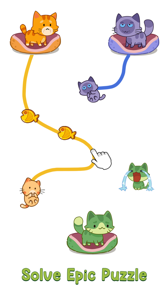#2. Cat Puzzle: Draw to Kitten (iOS) By: Doanh Hoang