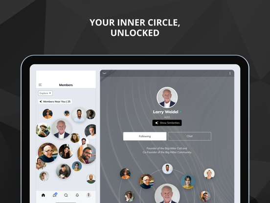 Big Hitters iPad screenshot 2 - Social Networking app