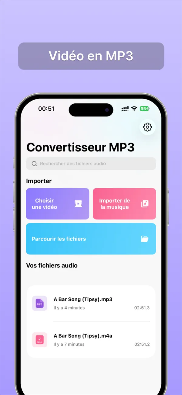 Screenshot #2 pour MP3 Converter — vidéo en audio
