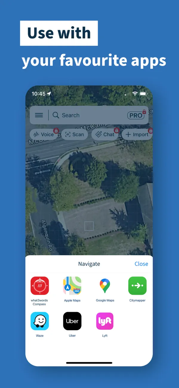 what3words: Navigation & Maps iOS app screenshot showing feature 4