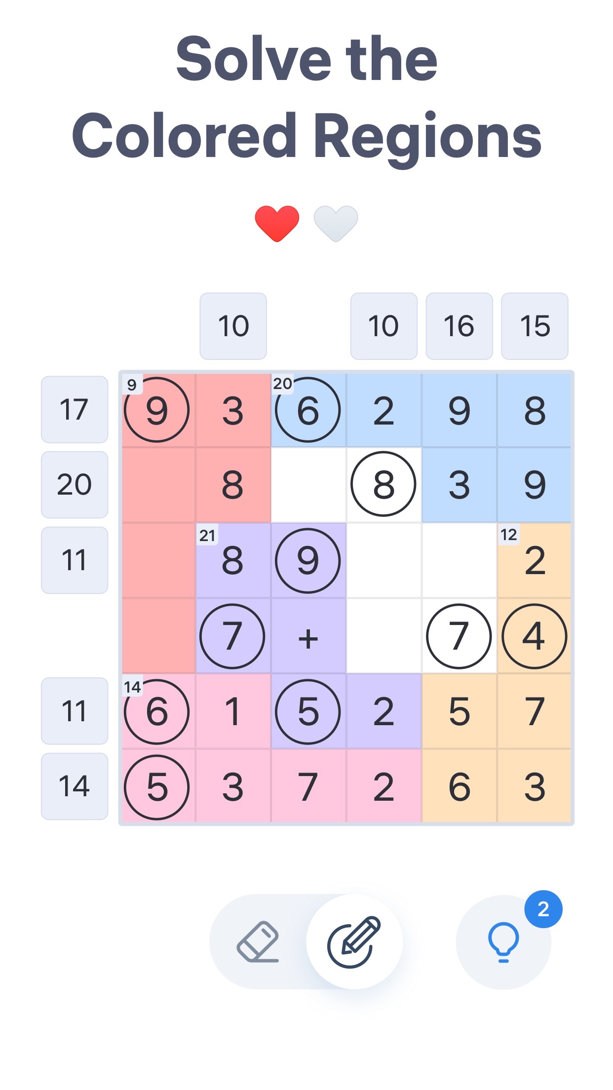 Number Sums - Numbers Game screenshot 2