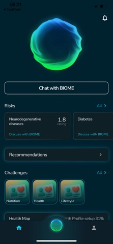 Biome - AI Health Assistant iPhone screenshot