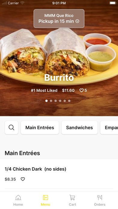 MMM Que Rico iPhone screenshot 2 - Food & Drink app