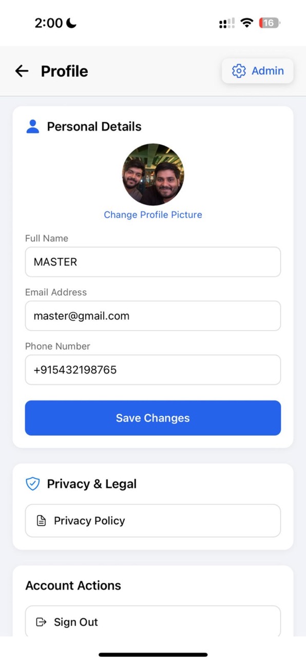 iPhone screenshot