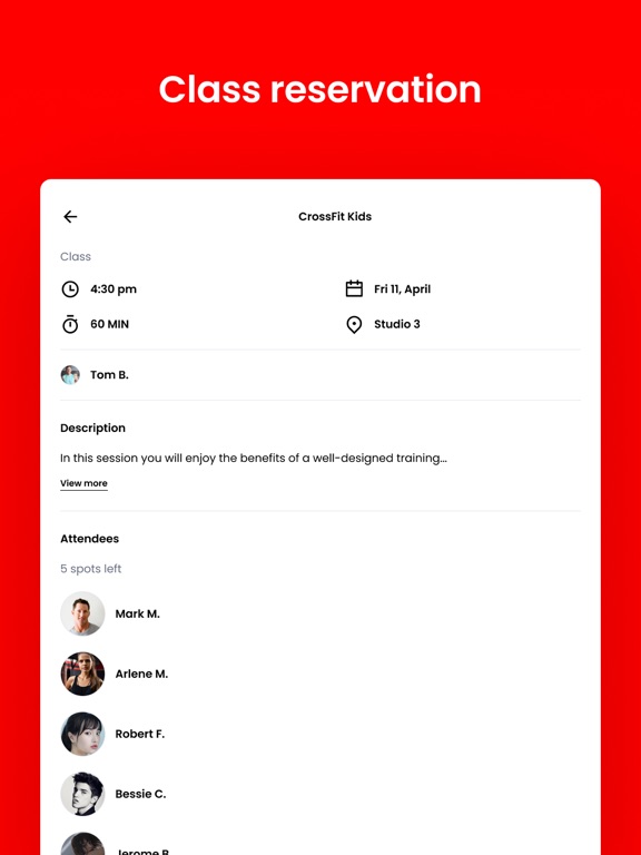 Tolland CrossFit iPad screenshot 3 - Health & Fitness app
