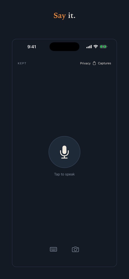 Kept Capture screenshot 1