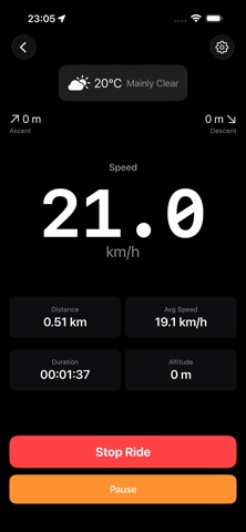 Ensita Bike Computer screenshot