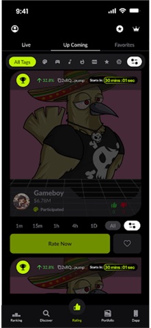 JustRateNFT screenshot