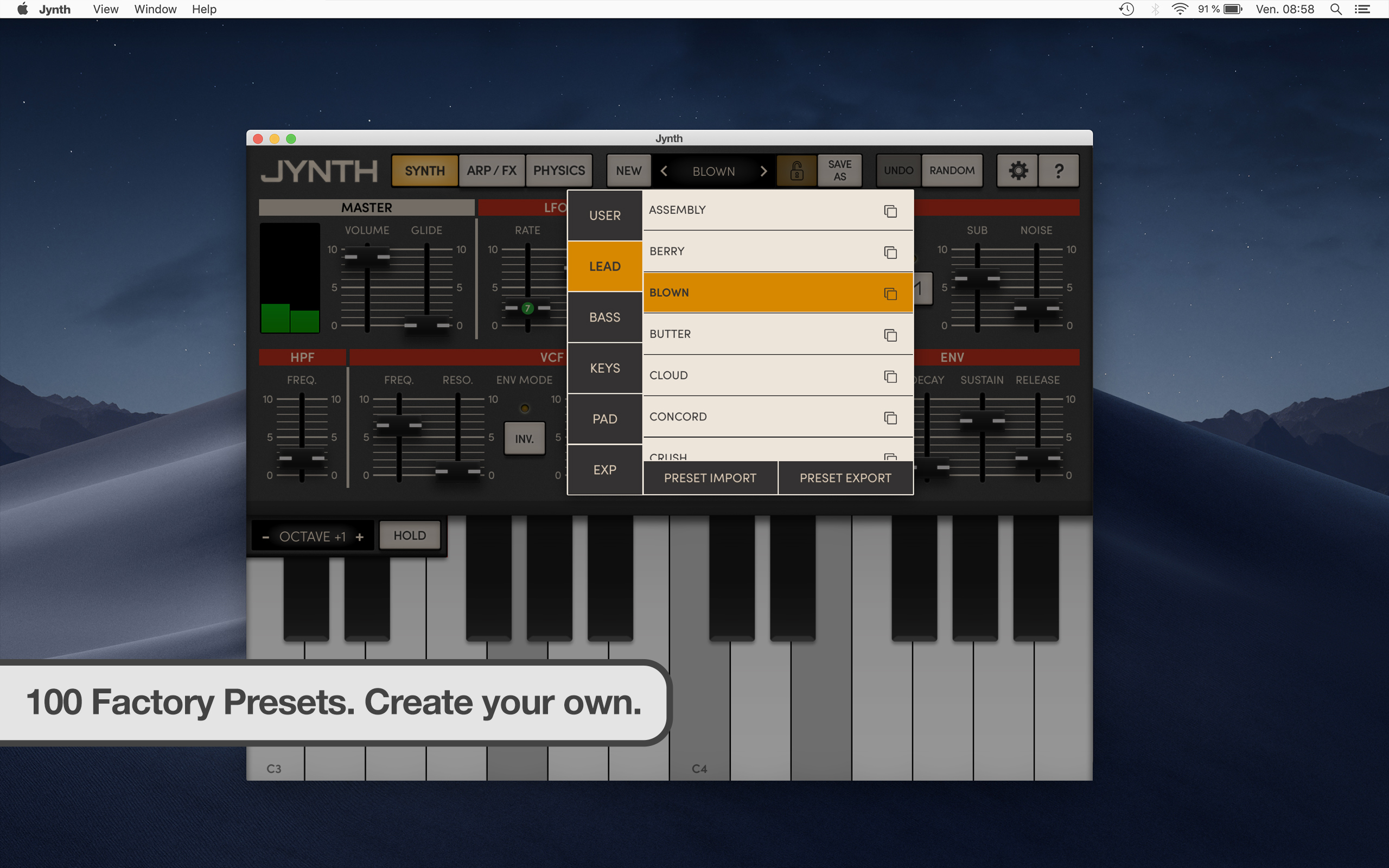 Jynth – Physics Analog Synth