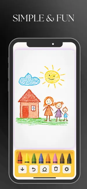Crayon Draw: Drawing Pad screenshot 1