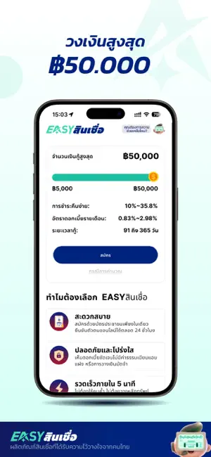 EASYสินเชื่อ iPhone screenshot 1