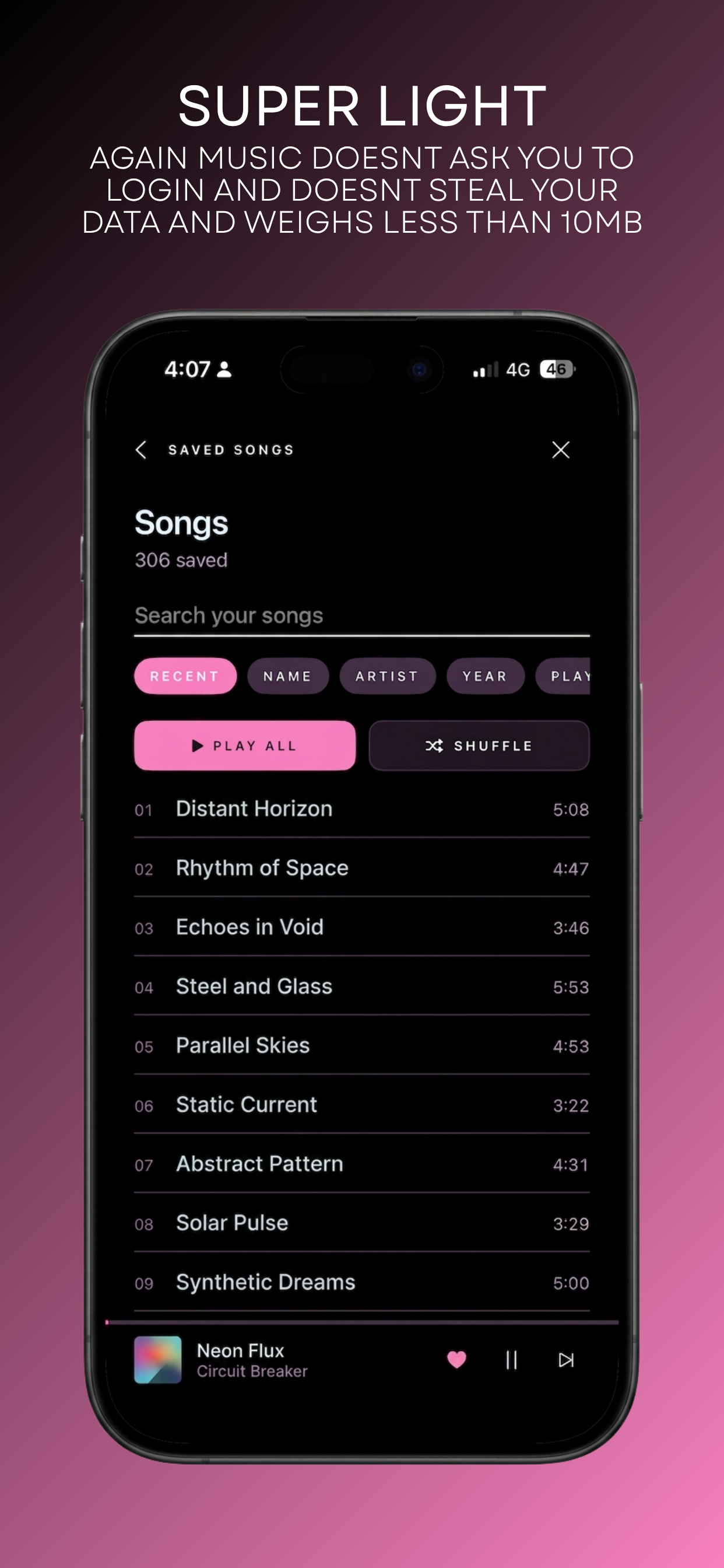 Again Music screenshot 2