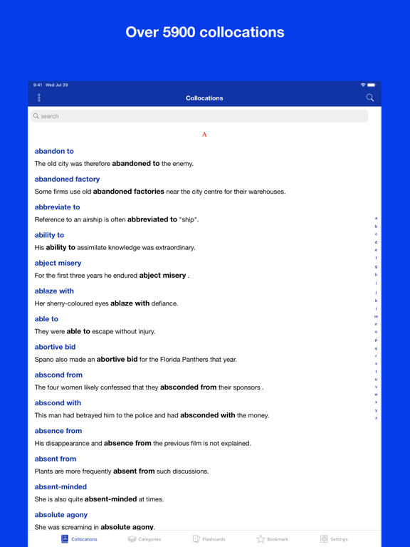 Screenshot #4 pour English Collocation Flashcards