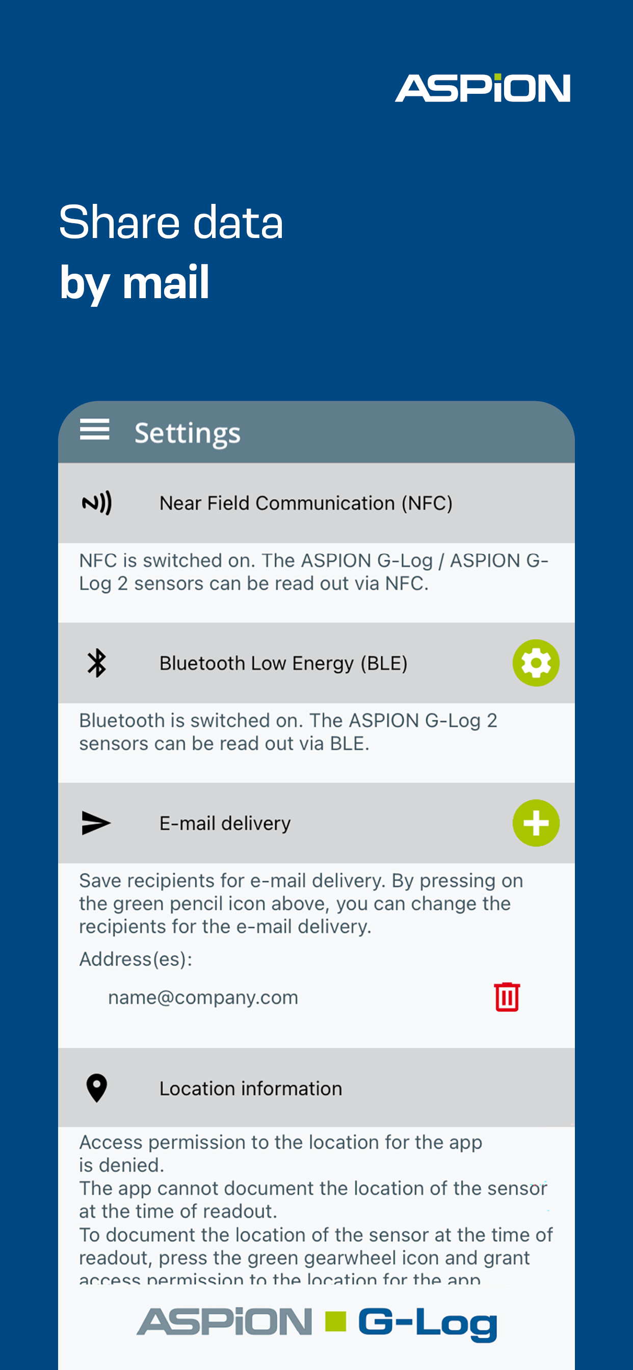 ASPION G-Log Data logger