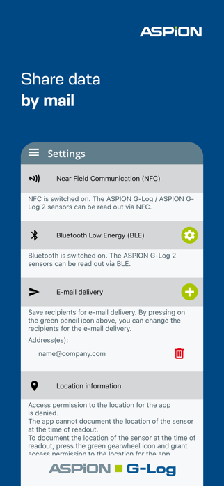 ASPION G-Log Data logger Screenshot 8 of 10