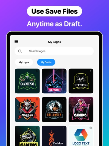 Logo Maker and AI Logo Creator iPad screenshot