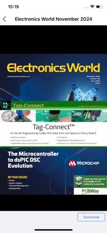 Electronics World magazine screenshot