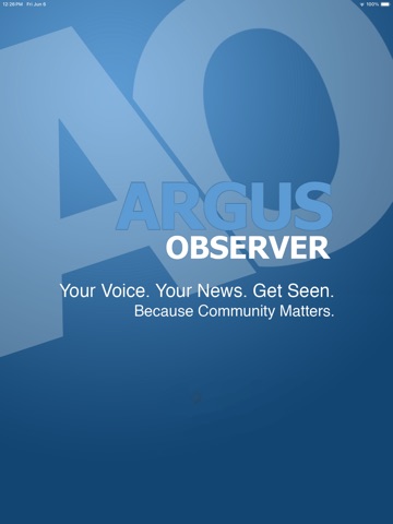 Argus Observer iPad screenshot