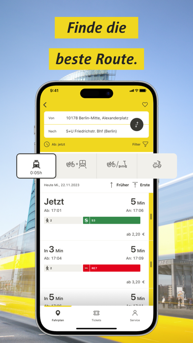 Screenshot #1 pour BVG Fahrinfo: ÖPNV Berlin