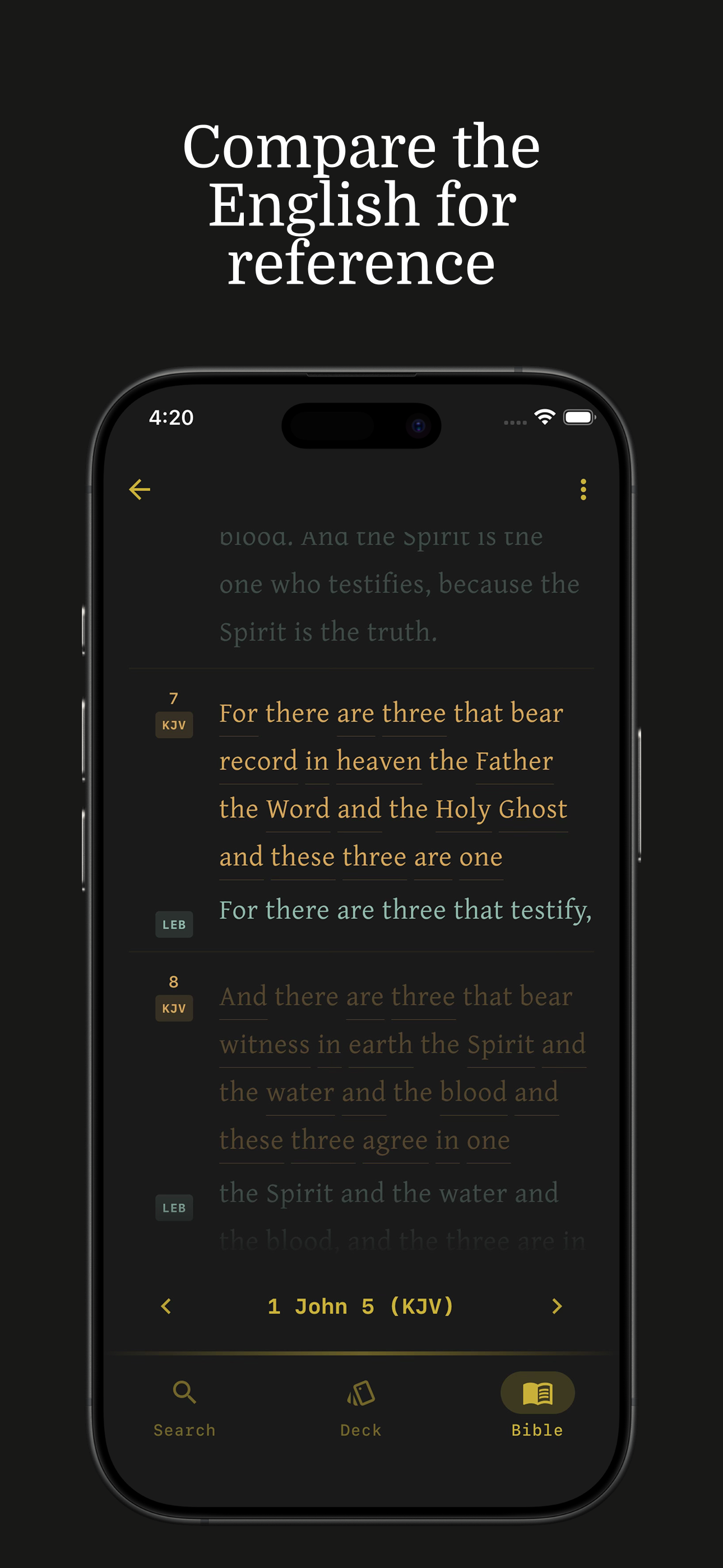 Koine: FlashCard & BibleReader screenshot 8