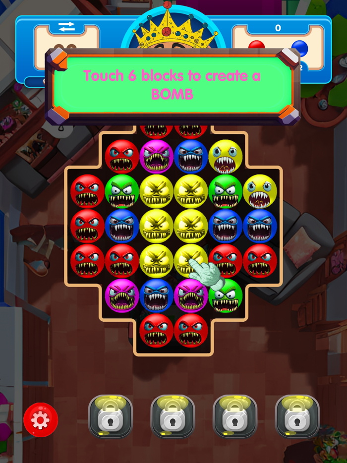 POP Germs Match 3 Puzzle