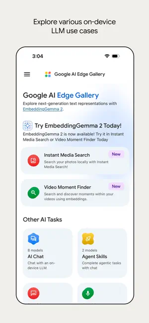 Google AI Edge Gallery screenshot 1
