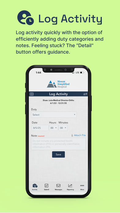 DocTime Log iPhone screenshot 1 - Medical app