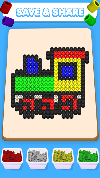 Hama Beads Color By Number iPhone screenshot 6 - Entertainment app