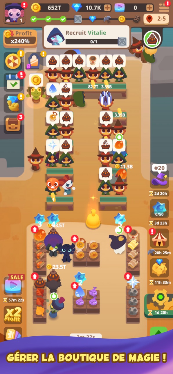 MagiLotl: Idle Wizard Tycoon iOS Mod IPA screenshot 3 - iOS game interface