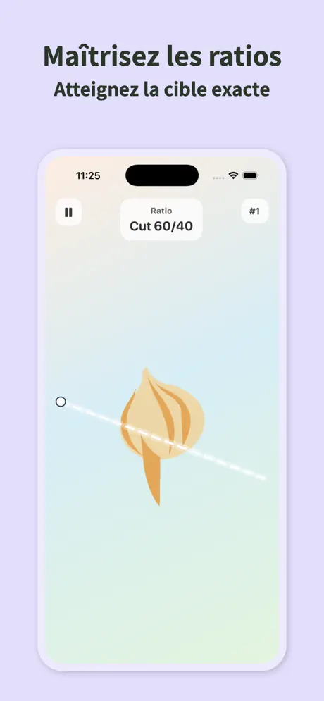 Slice It Perfect: Puzzle Coupe — capture d'écran iPhone 2