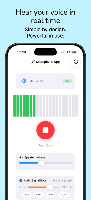 Microphone To Speaker Screenshot 1 of 3