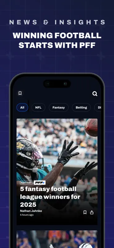 PFF: Betting & Fantasy Tools screenshot 6 of 6