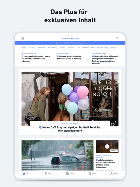 LVZ - Nachrichten und Podcast iPad screenshot 10 - News app