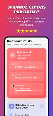 Kalendarz Polski 2026 screenshot