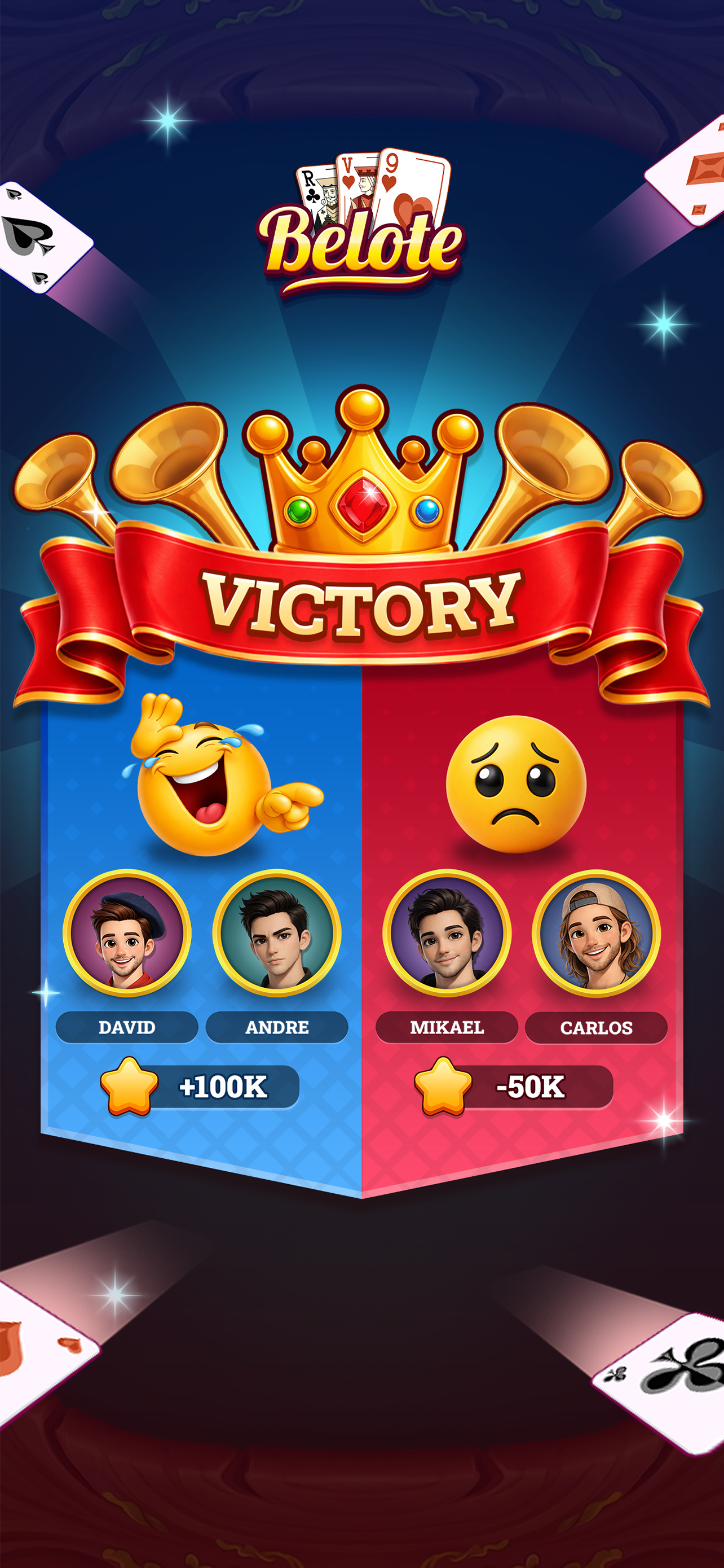 Belote Française offline screenshot 8