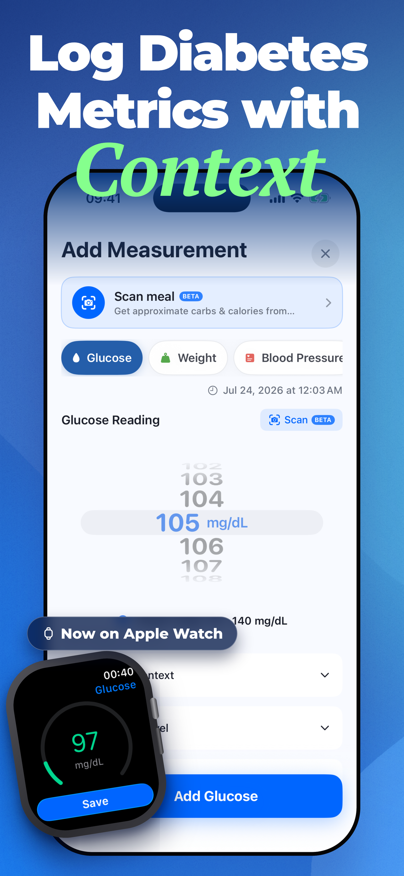 Glucose and Blood Sugar Track screenshot 2