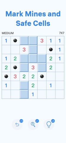 Mine Clues: Logic Puzzles iPhone screenshot