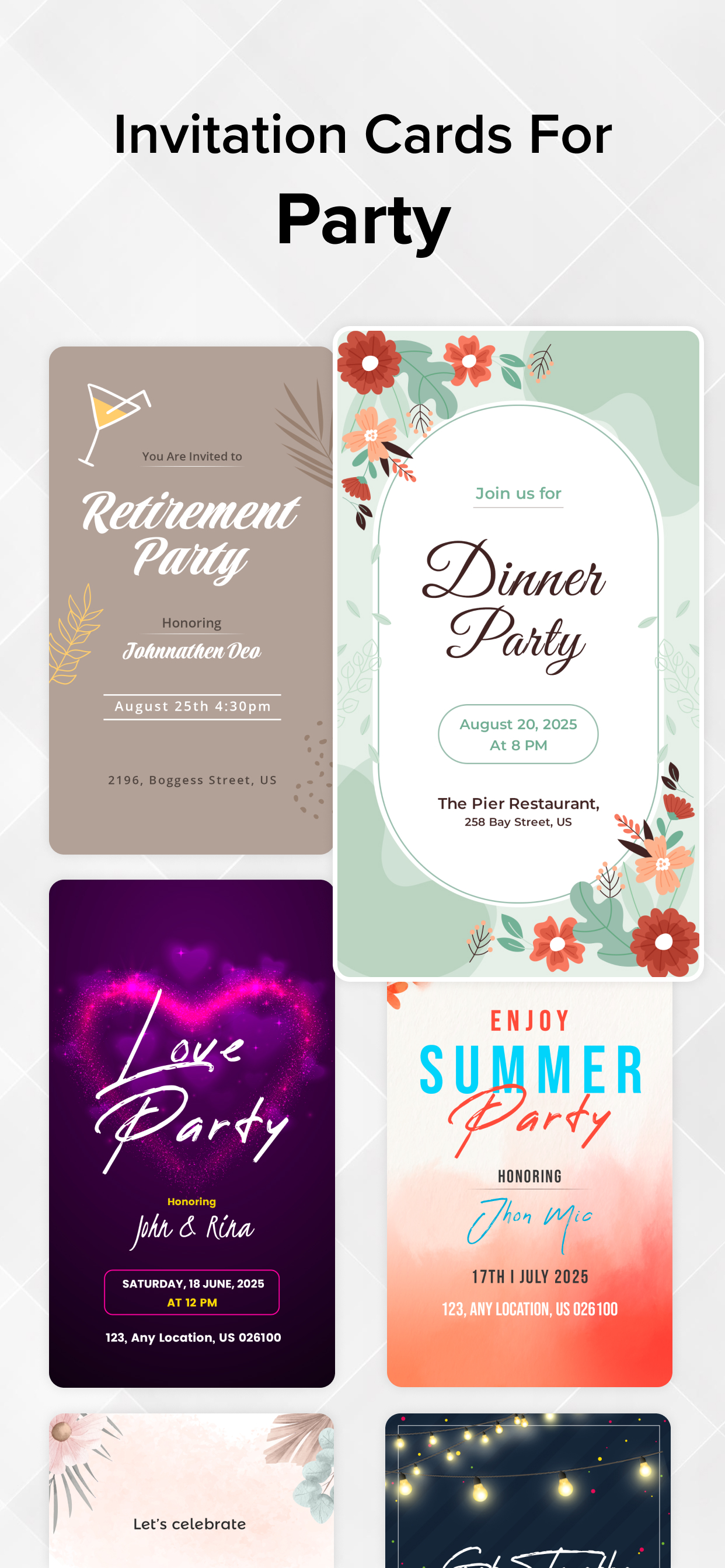 Invitation Card Maker : Invite