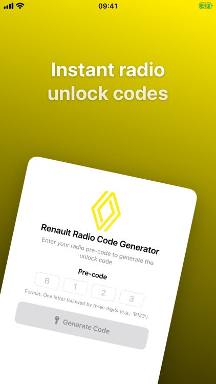 Radio Code: Renault Unlock