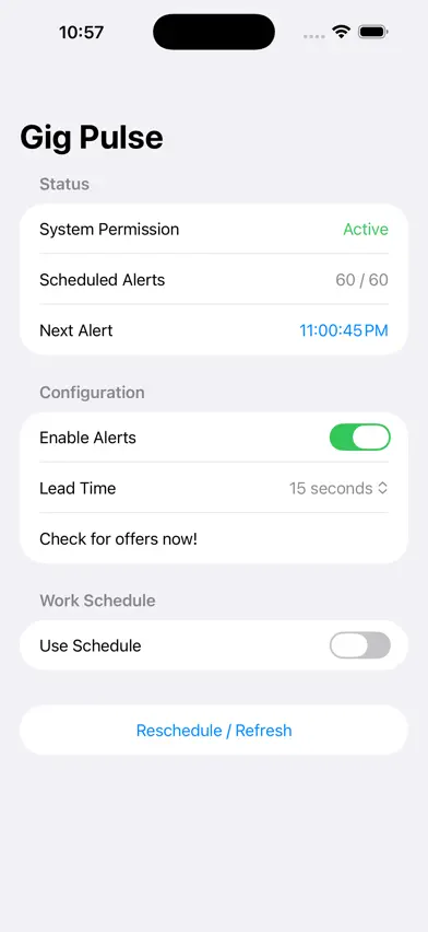 Gig Pulse: Shift Alerts screenshot 2