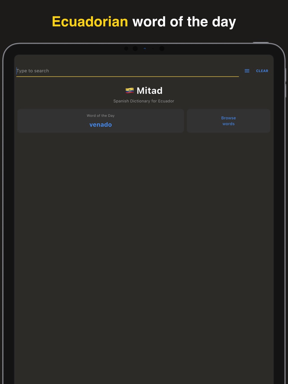 iPad screenshot