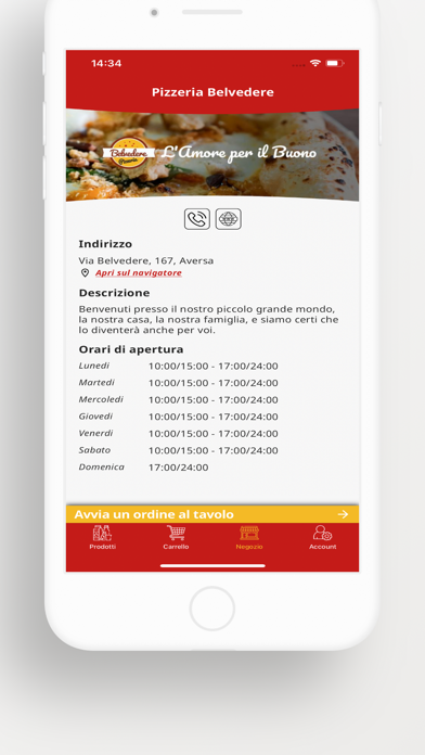 Pizzeria Belvedere Screenshot
