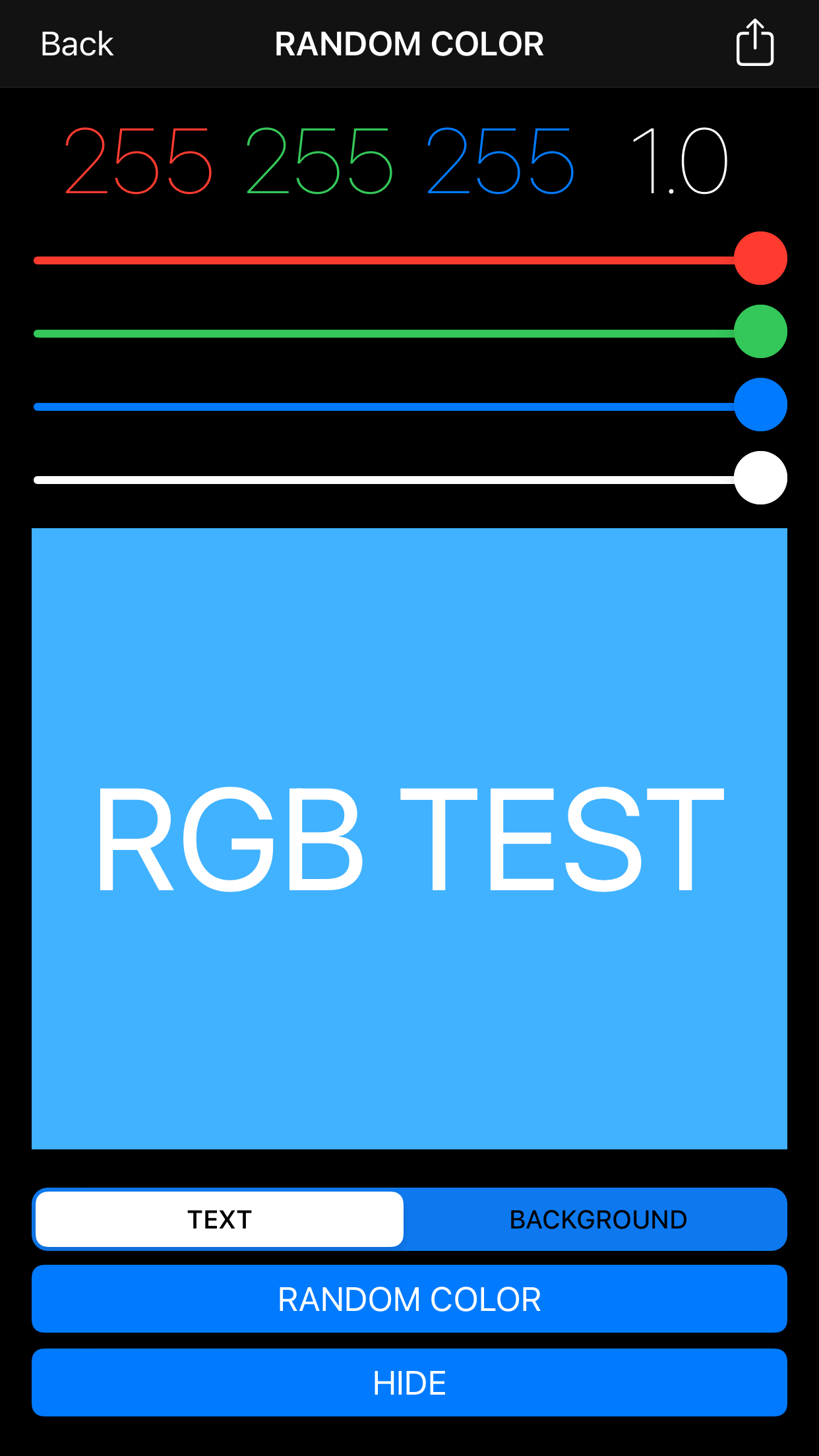 RGB Test