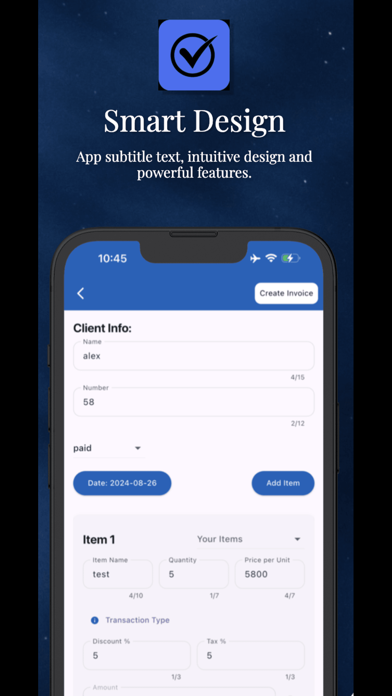 AI Invoice Maker -Simple Bills Screenshot