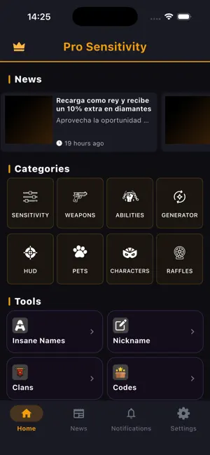 Sensibilidad Pro screenshot 1