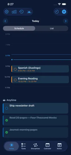 Captura de pantalla de Arc Planner en iPhone 2