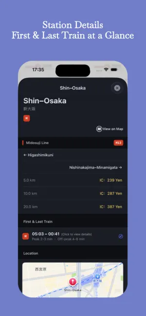 Osaka Metro - Transfer Guide iPhone screenshot 6