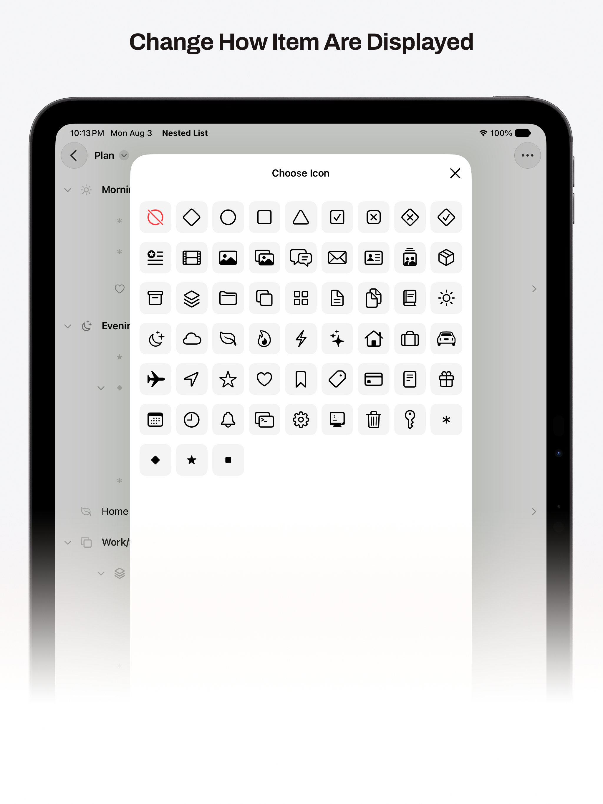 Nested List: Outliner screenshot 5