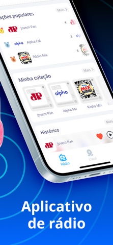 Rádio App: Estação de rádio FM iPhone screenshot 2
